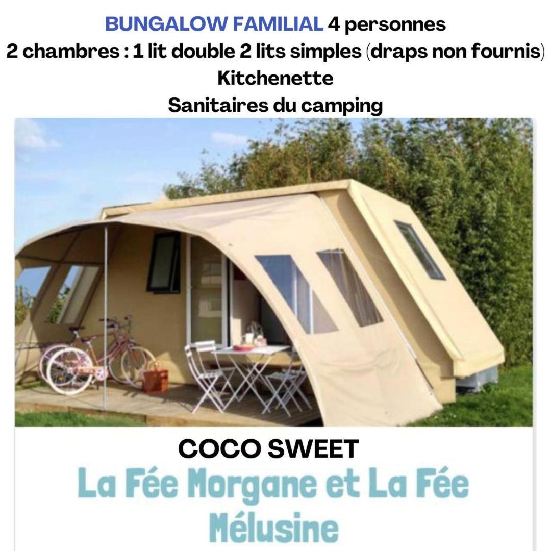 Camping Le Val Aux Fees - Broceliande Concoret エクステリア 写真