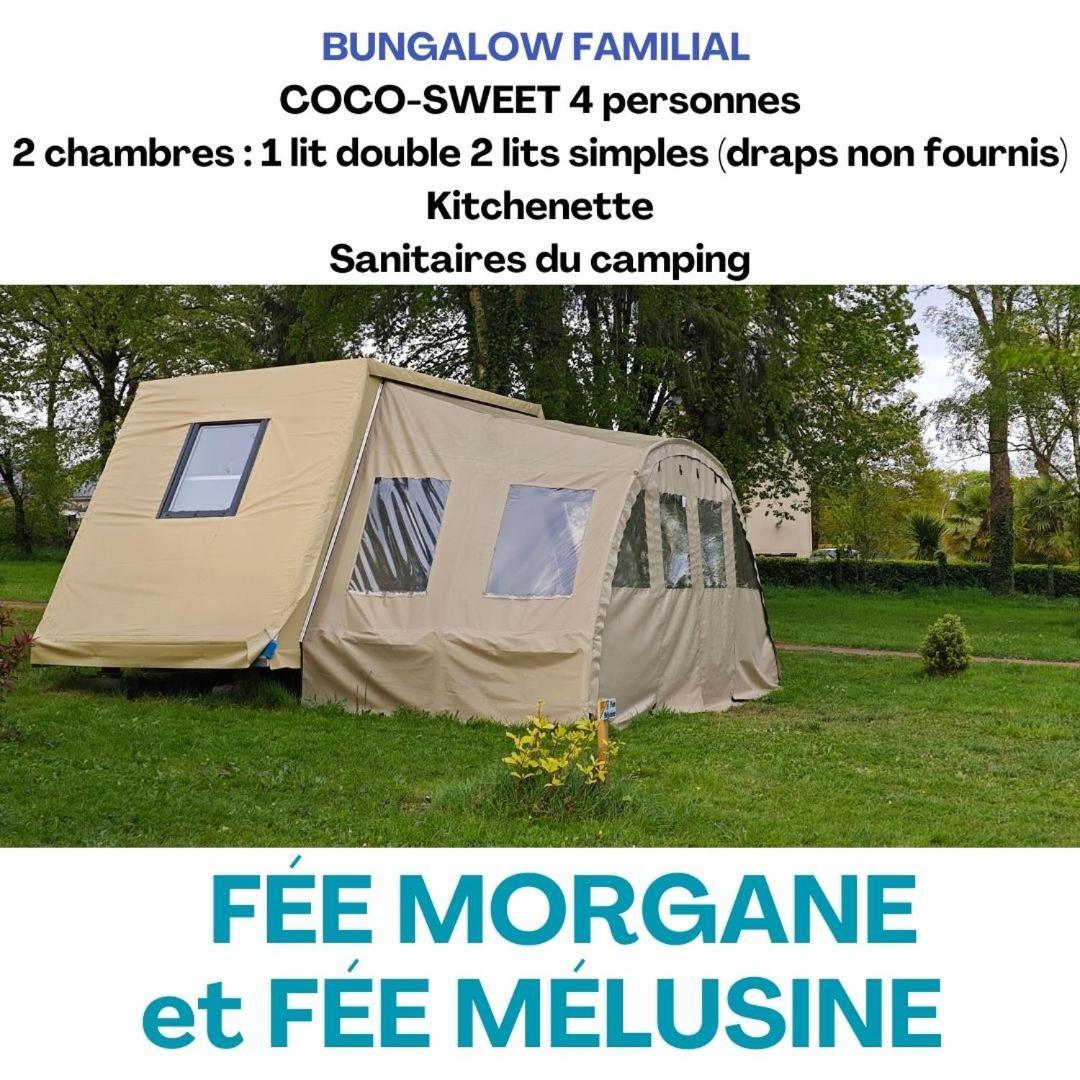 Camping Le Val Aux Fees - Broceliande Concoret エクステリア 写真